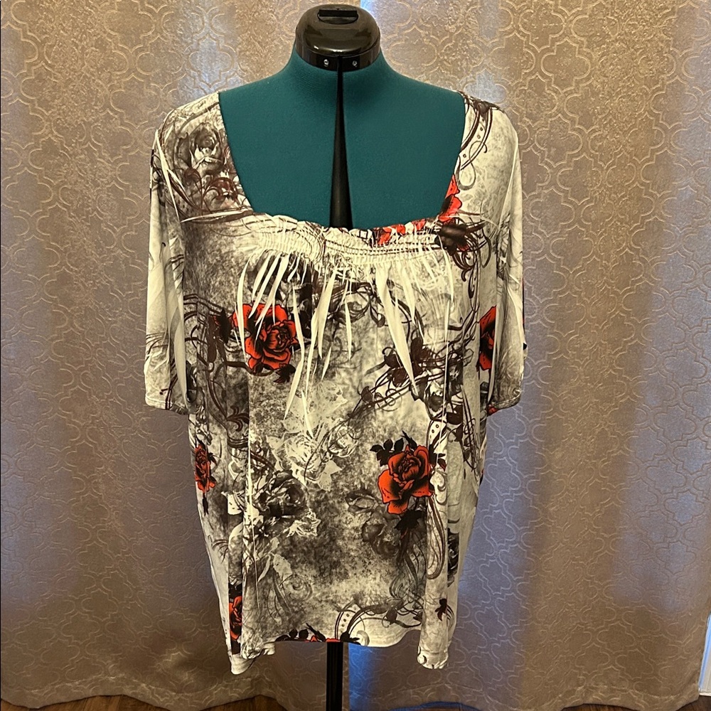 Floral Print Women's Top
